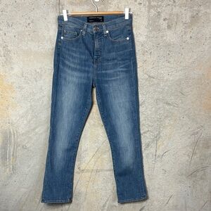 VERONICA BEARD CARLY KICK FLATE HIGH RISE JEANS